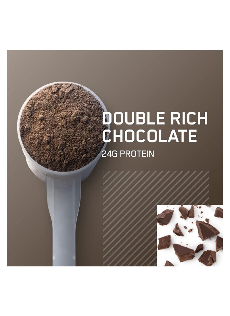 Optimum Nutrition - Gold Standard 100% Whey Protein Powder, for Muscle Support & Recovery, Primary Source Whey Protein Isolate - Double Rich Chocolate, 907 Grams (2 lbs), 29 Servings - Image 1