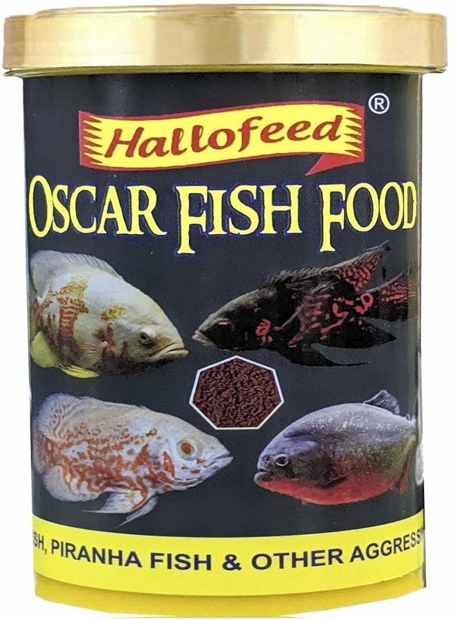 Hallofeed Aquatic Special Oscar Dried Sinking Pellets Fish Food: Beneficial for Growth and Development in All Fish Species | 100 G,Adult - Image 2