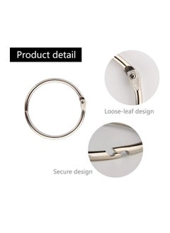 Binder Rings 0.8 Inch, 60 Pcs Book Rings, O Rings for Flashcards Loose, Metal Rings for Index Cards, Silver Loose Leaf Binder Rings for Paper, School, Home or Office - pzsku/Z8379D3842F5B561E1636Z/45/_/1717484131/c8ff7660-6d18-469b-b436-ccc24c4eb49b