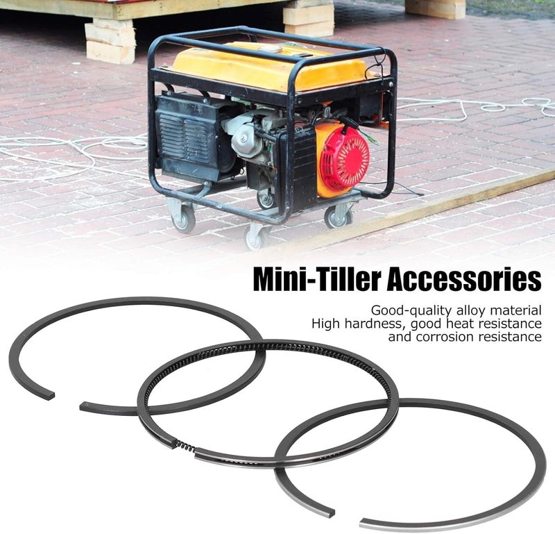 klarako Piston Ring Kit, Piston Ring Set High Hardness for Diesel Generator for Engine - Image 2