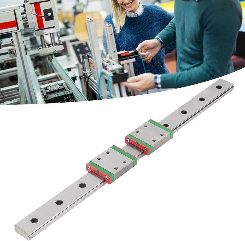 MGW9C - 300-2R Stainless Steel Linear Guide Rail | High - Rigidity Slider for Exercise Equipment/Industrial Robots | Miniature Widening Design, HRC59.5 Hardness, 2 Sliders - Image 4