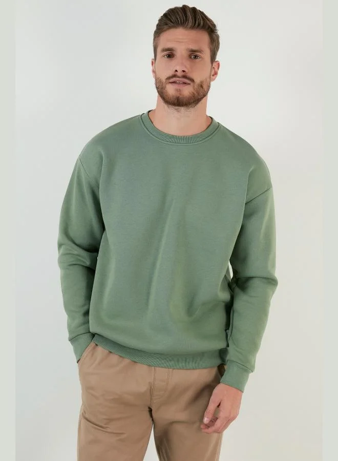 Buratti Buratti Regular Fit Crew Neck Fleece Lined 2-Pack Men's Sweatshirt 5905255S2