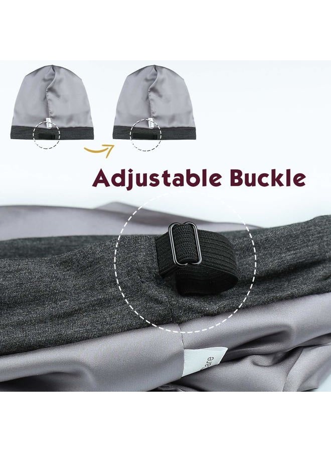 FocusCare Satin Lined Beanie for Curly Hair Women Sleeping - Image 2