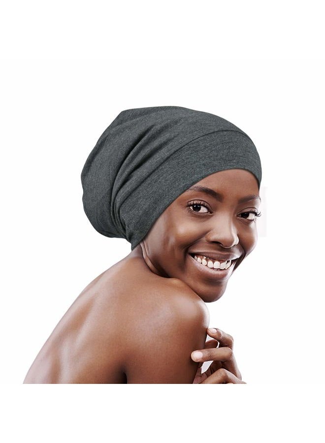 FocusCare Satin Lined Beanie for Curly Hair Women Sleeping - Image 1