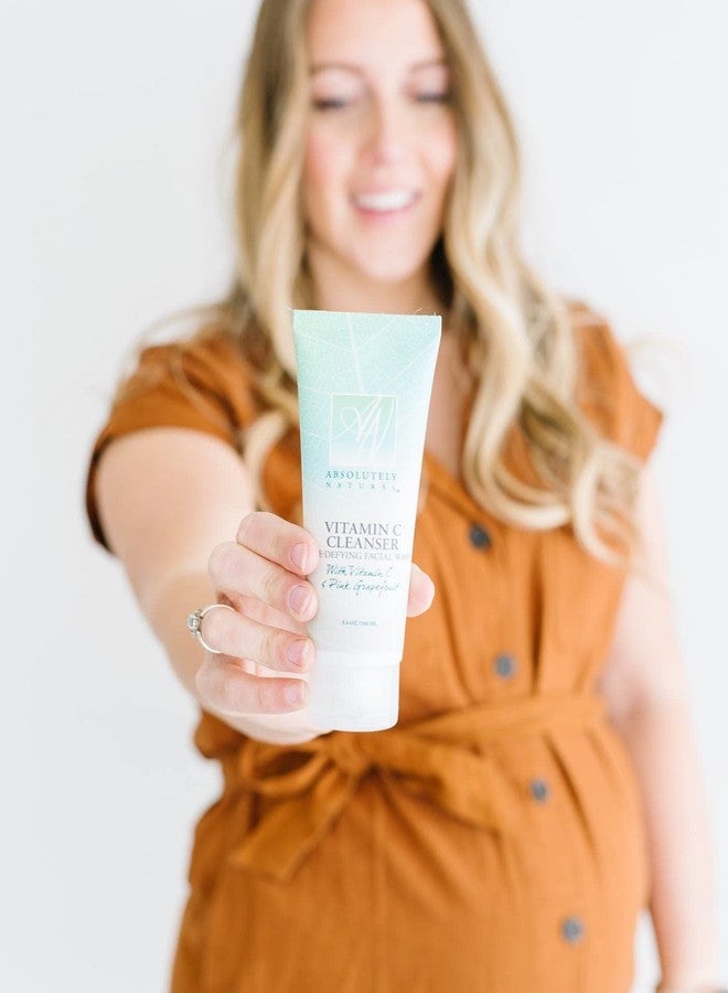 Absolutely Natural Vitamin C Cleanser - Anti Aging Face Wash for Clear Skin. Made with Aloe Vera, Coconut, & Grapefruit - Exfoliating Facial Cleanser - Image 4