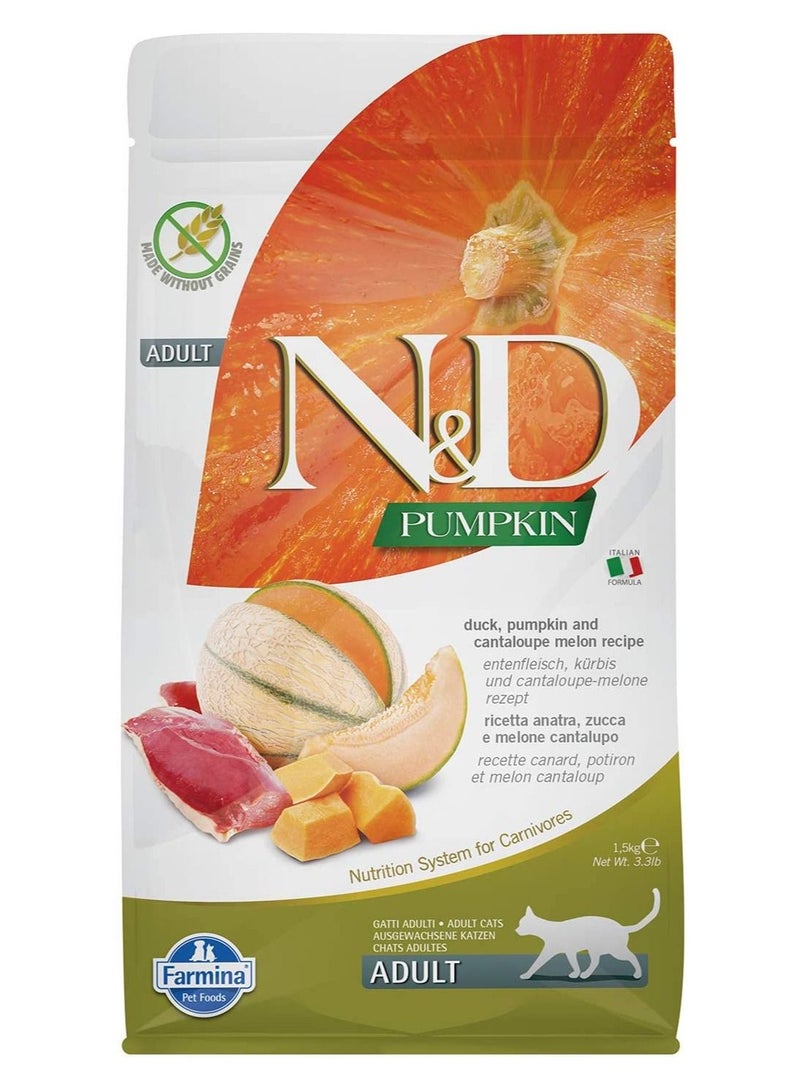 فارمينا ان اند دي غذاء جاف للقطط بطعم البط و اليقطين - Image 1