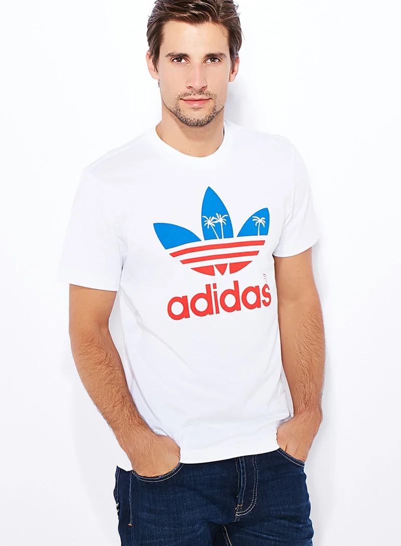 adidas Originals Trefoil Palm Tree T-Shirt