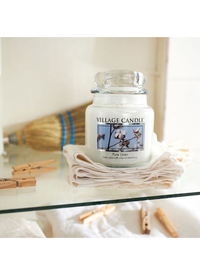 Village Candle - Village Candle Pure Linen Fresh Cotton Medium - Image 1