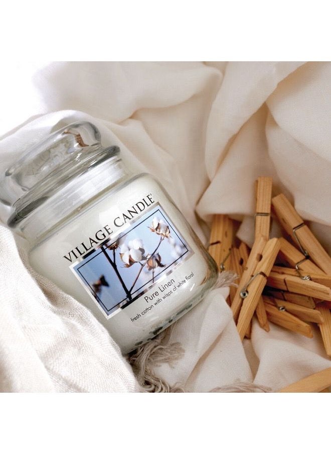 Village Candle - Village Candle Pure Linen Fresh Cotton Medium - Image 1