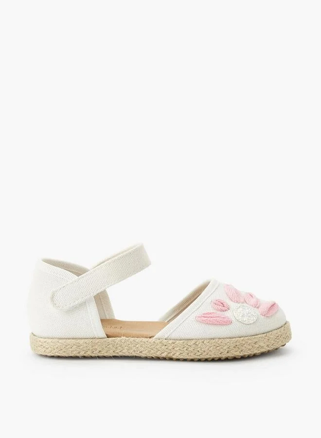 ببرمنة Girls Hook & Loop Espadrille Shoes