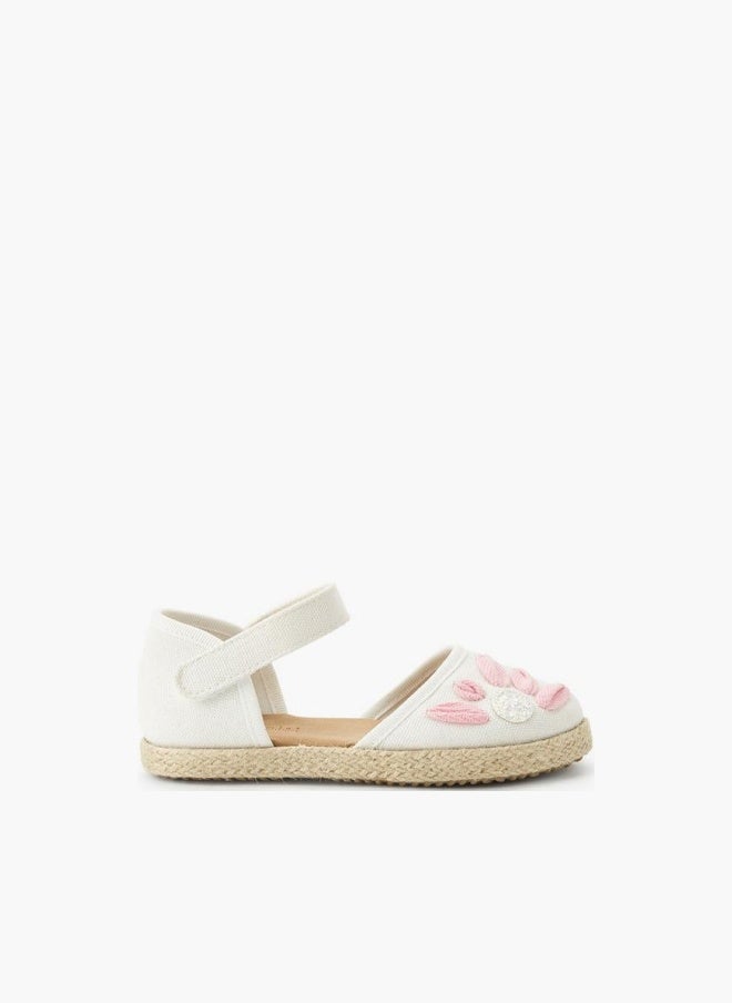 Peppermint Girls Hook & Loop Espadrille Shoes - Image 1