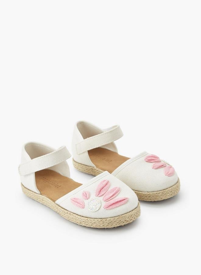 Peppermint Girls Hook & Loop Espadrille Shoes - Image 3