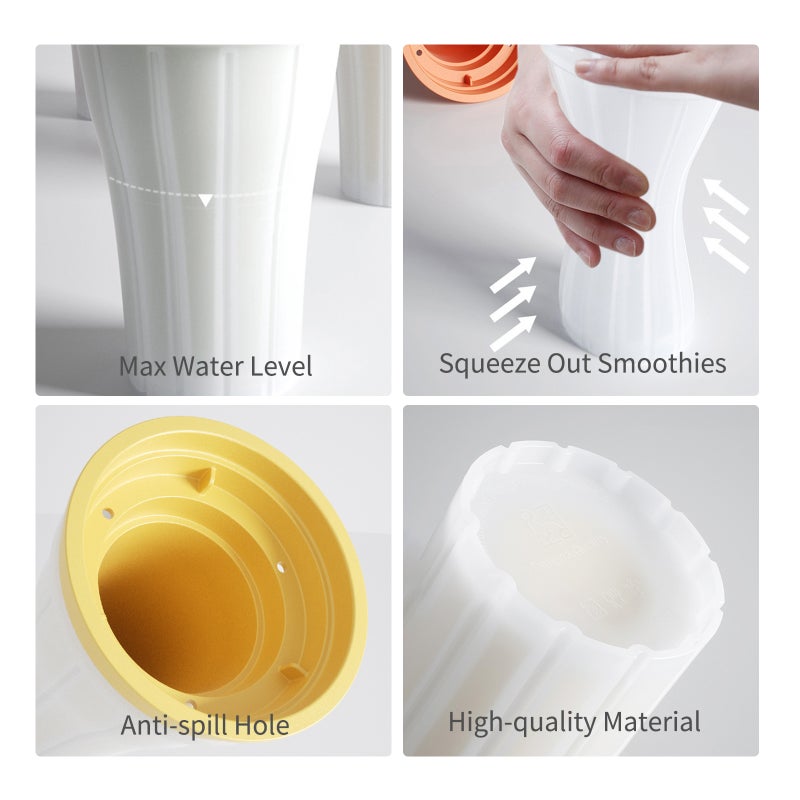 Frozen Squeeze Cooler Mug 150mL Spill-proof Smoothie Cup for Ice Cream Making Summer DIY Smoothie Mug Cooling Maker Cup Freeze Mug Home Milkshake Juice Mug - Image 2