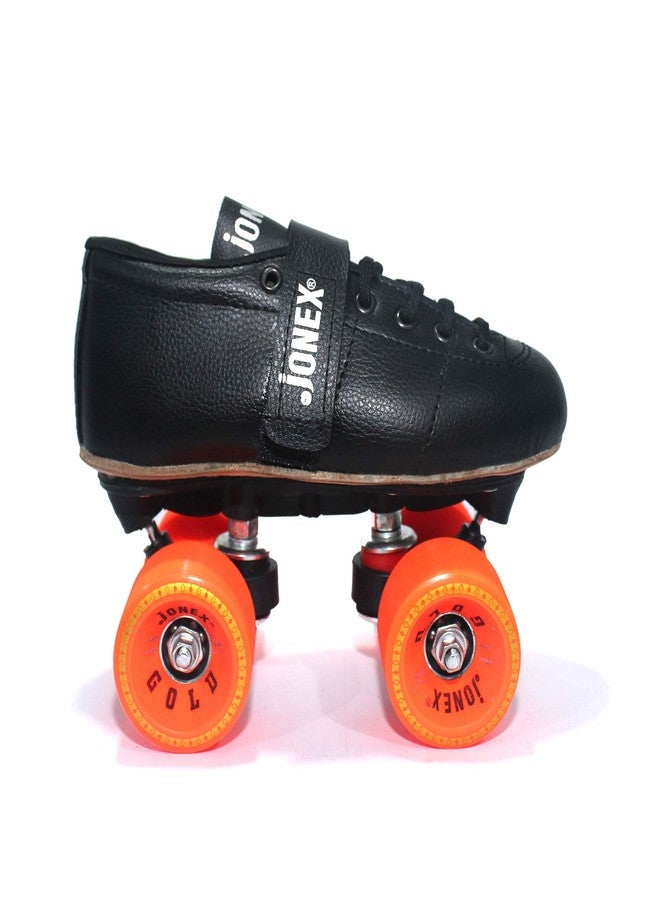 Jonex JJ Jonex Shoe Skates, Shoe Skates for Kids, Fix Body Shoe Skates (4 UK/Ind, Black- Gold) - Image 4