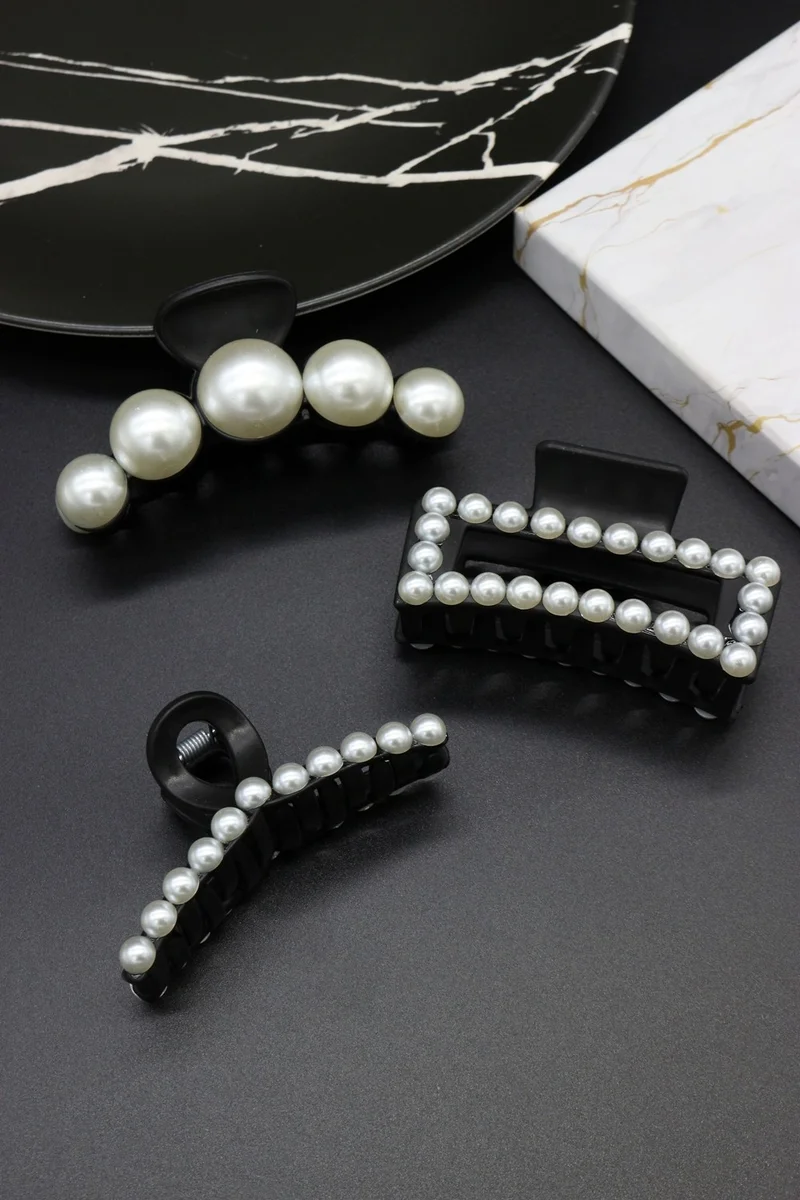 Angelika Women's Buckle Set 3-Piece Large Size Peg Set with Pearls