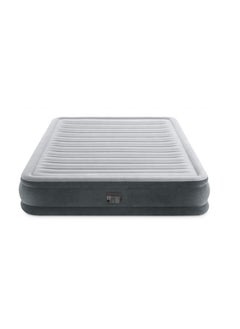 INTEX Built-in Electric Pump Double-layer Enlarged Wire-pulling Air Bed Flocking Air Mattress 152x203x33 cm  - Image 1