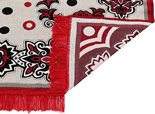 Braids Polycotton Premium Modern Carpet/Area Rug -(4.5 ft x 6 ft,Multicolor) - Image 2