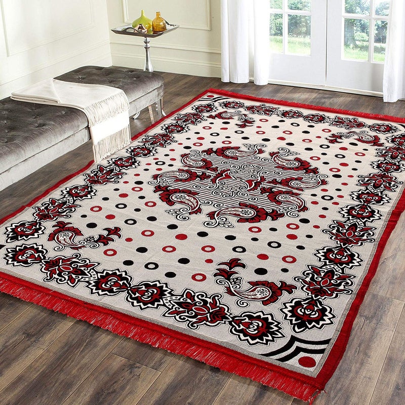 Braids Polycotton Premium Modern Carpet/Area Rug -(4.5 ft x 6 ft,Multicolor) - Image 5