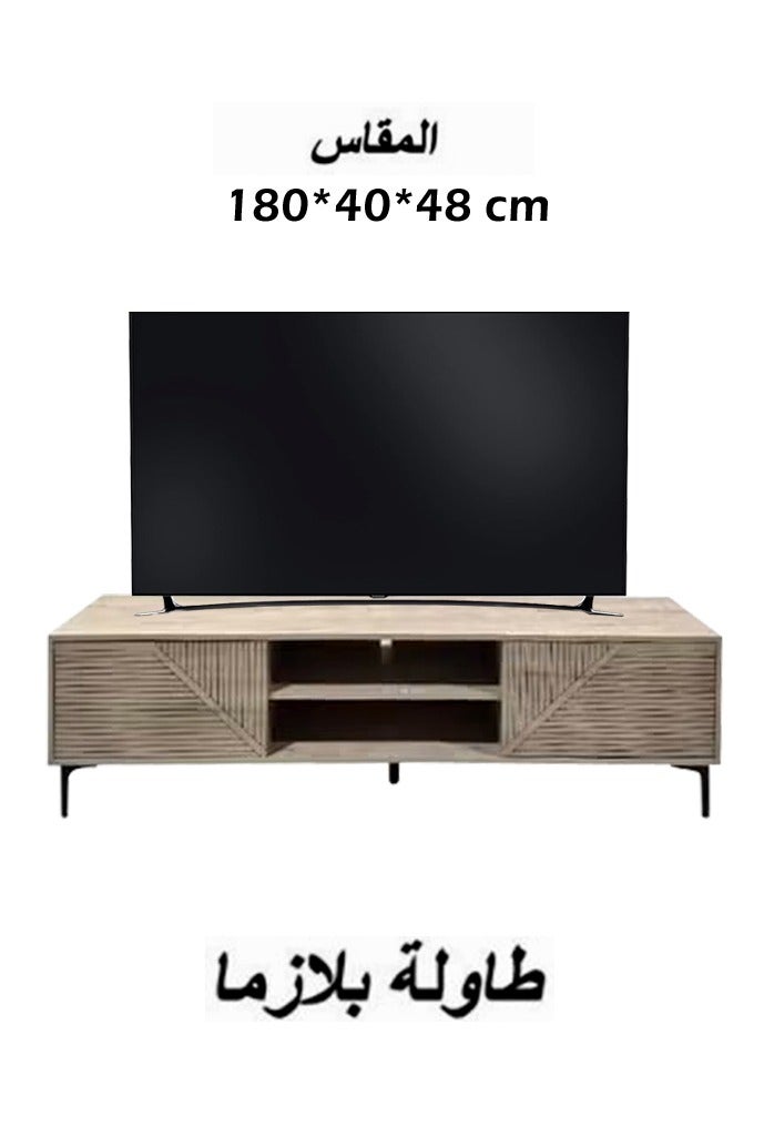 Living Modern Wooden Plasma Table, With Shelf 180*40*48 CM - Image 1