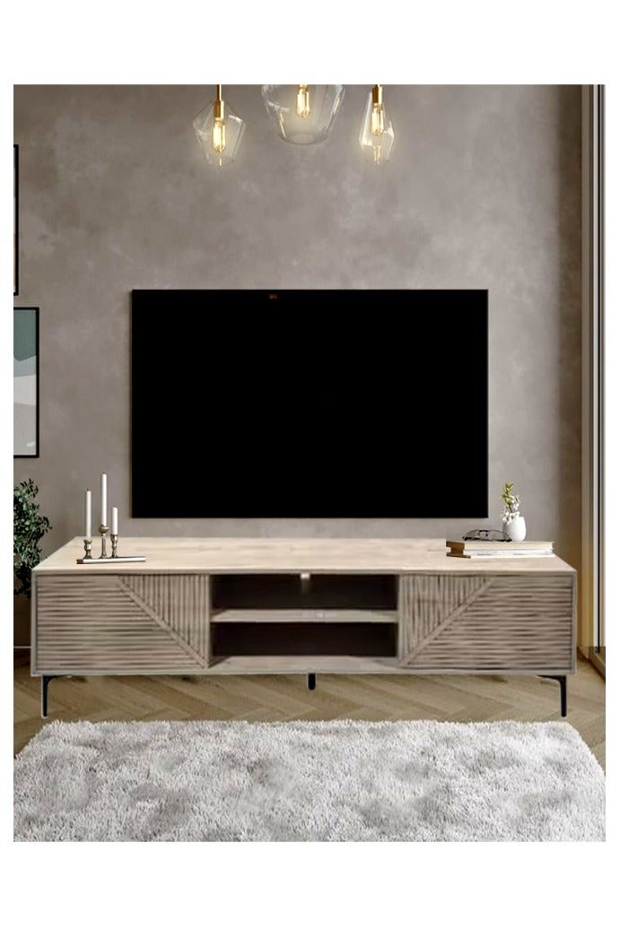 Living Modern Wooden Plasma Table, With Shelf 180*40*48 CM - Image 3