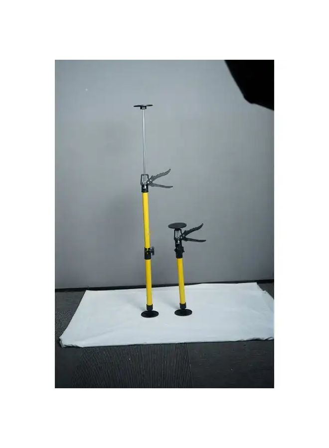 2PCS Yellow Alloy Telescopic Support Rod Adjustable Cabinet Construction Maintenance Arm - Image 1