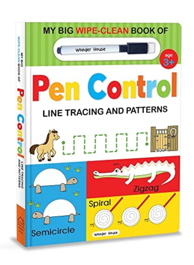 My Big Wipe And Clean Book Of Pen Control For Kids : Line Tracing And Patterns 