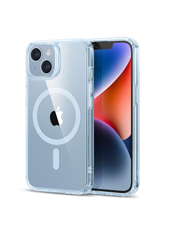اي اس ار جراب ESR الكلاسيكي الهجين (HaloLock) - متوافق مع MagSafe، حماية عسكرية مقاومة للصدمات لجهاز iPhone 14/13، أزرق شفاف - Image 1
