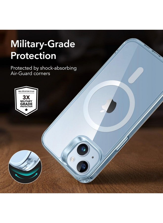 اي اس ار جراب ESR الكلاسيكي الهجين (HaloLock) - متوافق مع MagSafe، حماية عسكرية مقاومة للصدمات لجهاز iPhone 14/13، أزرق شفاف - Image 5