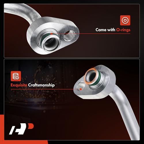 A-Premium A/C Discharge Line Hose Assembly Compatible with Jeep Grand Cherokee Limited 2002-2004 V8 4.7L, Compressor to Condenser - Image 3