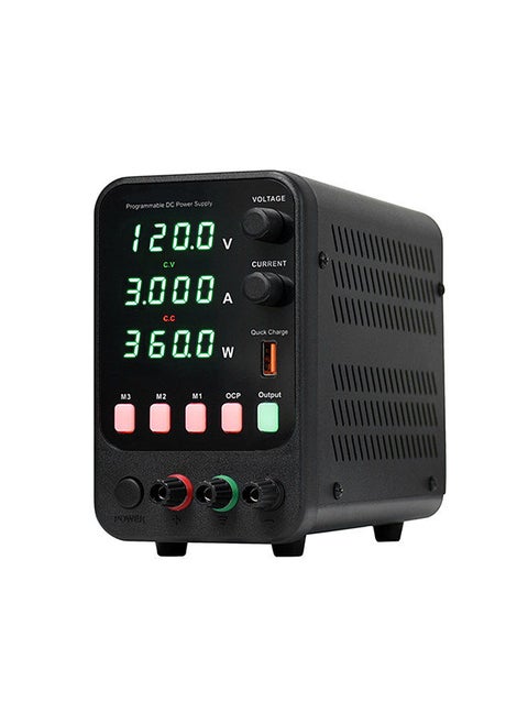 WANPTEK Bench DC Power Supply Variable 120V 3A Digital Display Adjustable Switching Regulated Power Supply CV CC with Data Storage