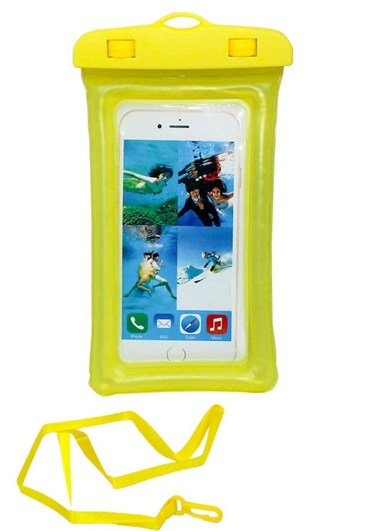 QUTOOB Waterproof Phone Pouch with Lanyard, Dustproof Dry Bag, Floating Water Bag For Mobiles, Perfect For Swimming, Underwater Enjoyment, Beach, Pools, Keeps Your Mobile Safe and Floating  - Image 1