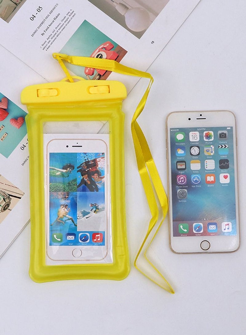 QUTOOB Waterproof Phone Pouch with Lanyard, Dustproof Dry Bag, Floating Water Bag For Mobiles, Perfect For Swimming, Underwater Enjoyment, Beach, Pools, Keeps Your Mobile Safe and Floating  - Image 2