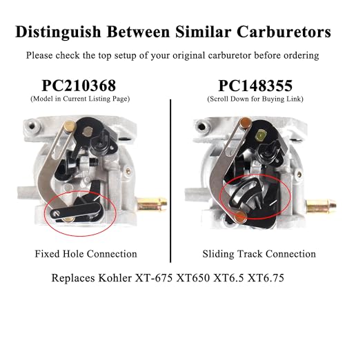 Pro Chaser XT675 Carburetor For Toro 20371 20378 20377 20171 22 inch Recycler Lawn Mower with Kohler XT675 XT650 XT6.5 XT6.75 6.5hp 6.75hp 149cc Engine - Image 2