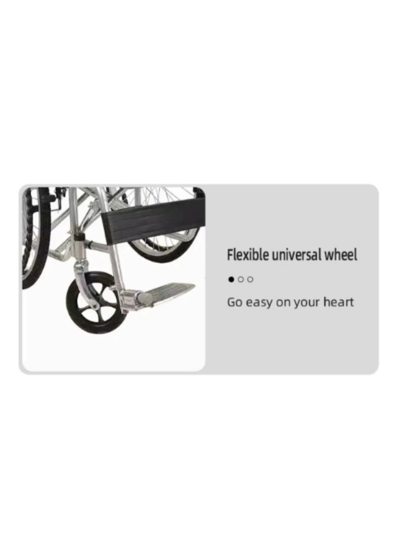 Huitich Lightweight  Foldable Manual Wheelchair with Large Wheels - Image 3