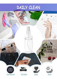 Lemon Clear Plastic Essential Oil Spray Bottle, Four Size - 30ml, 50ml, 60ml and 100ml,Mini Travel Bottle Set for Perfumes, Travel, Small Refillable Liquid Containers, Set of 4  - Image 2