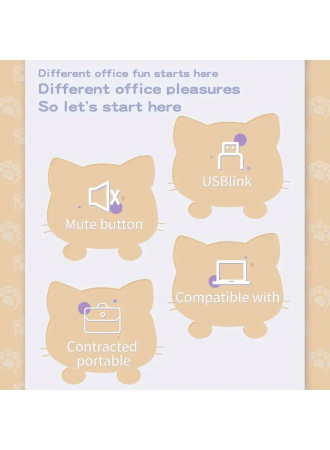موفيفي MOFii لطيف القط أذن لوحة المفاتيح اللاسلكية والفأر كومبو، 84 مفتاح المدمجة الحجم الكامل، الصامت، المحمولة، البصرية، ABS المواد، بطارية AAA غير القابلة لإعادة الشحن، 2.4GHz غير اللاسلكية، للكمبيوتر الشخصي - Image 4