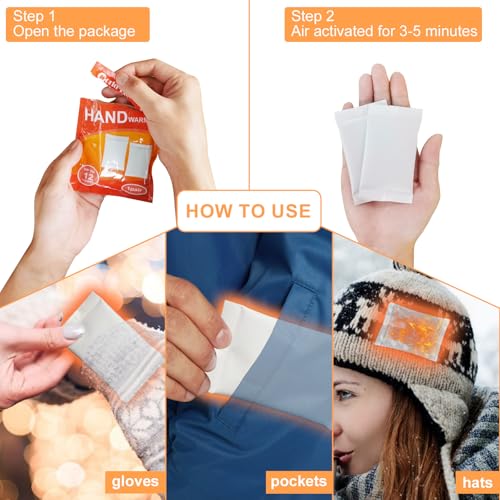 Blobuste Hot Hand Warmers Disposable - Up to 12 Hours of Heat, Air Activated Heat Packs for Hands, Hot Packs for Hands, Hot Warmers, Natural Odorless Instant Warmer Winter Warmers, 5 Pair Value Pack - Image 5