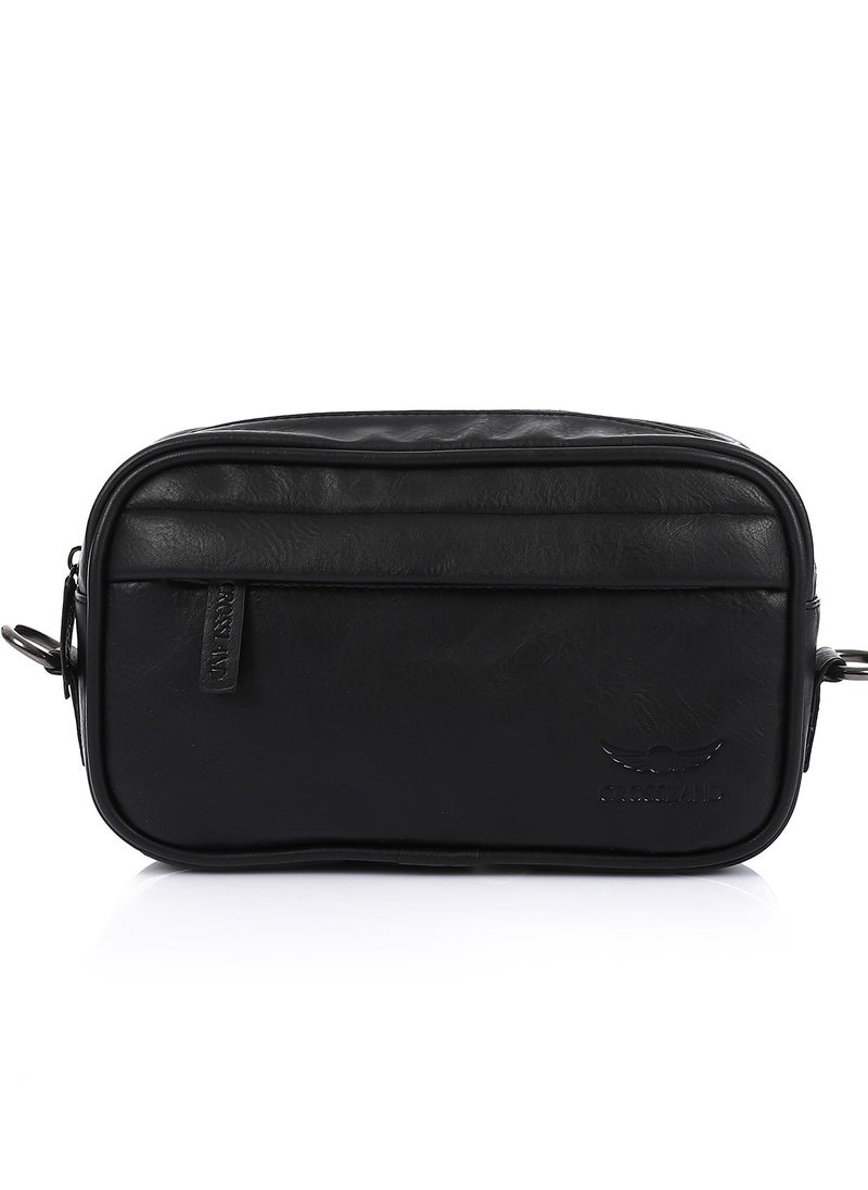 Crossland CROSSLAND PU Leather Clutch Handbag - Crossbody Bag For Men With Zipper Closure  - Image 3