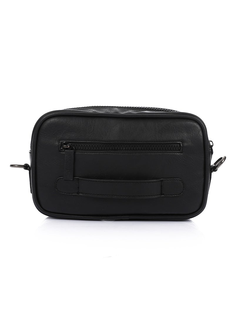Crossland CROSSLAND PU Leather Clutch Handbag - Crossbody Bag For Men With Zipper Closure  - Image 4