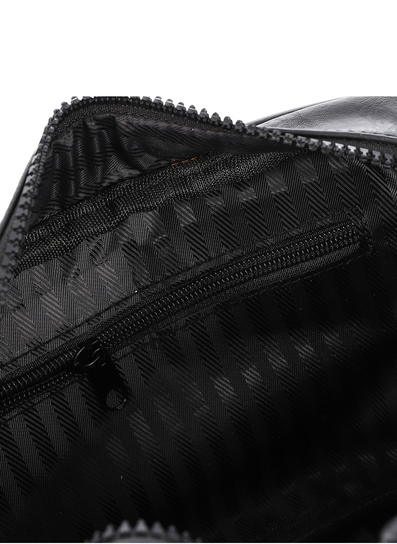 Crossland CROSSLAND PU Leather Clutch Handbag - Crossbody Bag For Men With Zipper Closure  - Image 5