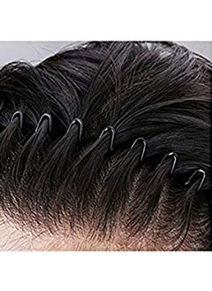 ماهل مجموعة Maahal™ مكونة من شريطين للشعر مموجين من المعدن باللون الأسود  - Image 2