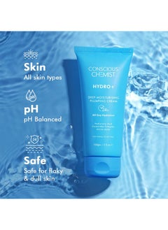 CONSCIOUS CHEMIST Hyaluronic Acid Moisturizer | 100G | Moisturizer For Dry Skin Face, Ceramide Moisturizer, Face Cream For Men & Women, Treat Dull, Dehydrated Skin, For Normal To Dry Skin - Hydro+  - Image 5