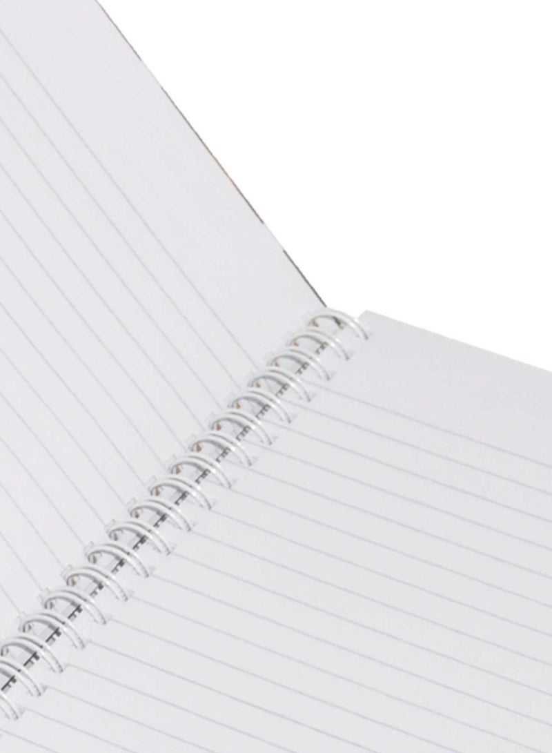 FIS LIGHT Pack of 5  Spiral Hard Cover Note Book Single Line, A4 100 Sheets -LINBHSA41603 - Image 2