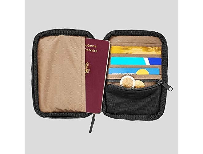 FORCLAZ Travel Organizer Pocket Carry Bag, Brown(14X10X 2 cm) - Image 4