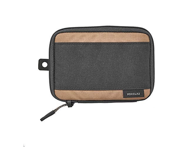 FORCLAZ Travel Organizer Pocket Carry Bag, Brown(14X10X 2 cm) - Image 1