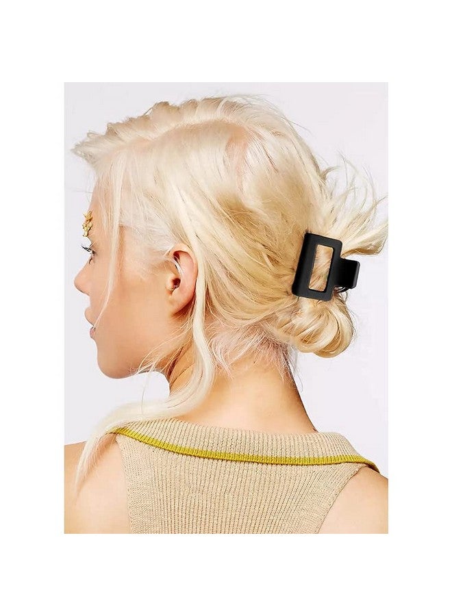 CHIROGRAPHY 4 PCS Hair Clips Hair Claw Clips 2" Matte Hair Clips for Thick Hair Square Claw Clips Hair Claw for women - Image 5