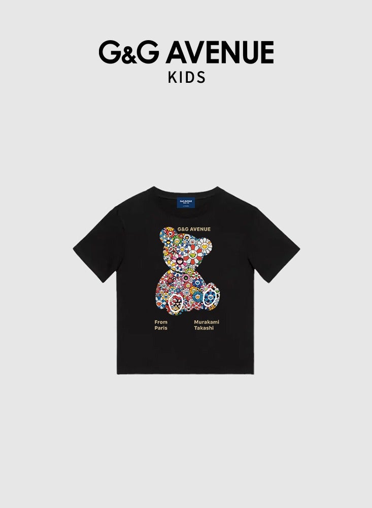 G&G AVENUE Kids T Shirts  Short Sleeve Striped T-Shirt Cotton  Tees for Boys or Girls Size 3-12 Years - Image 2