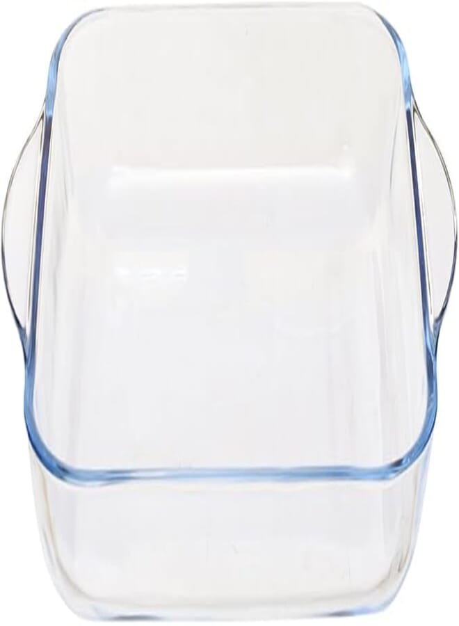 BRO ART Oven Glass Square Plain Tray / 1.95 Liter Capacity/Elegant design, Trusted Brand, Attractive shape