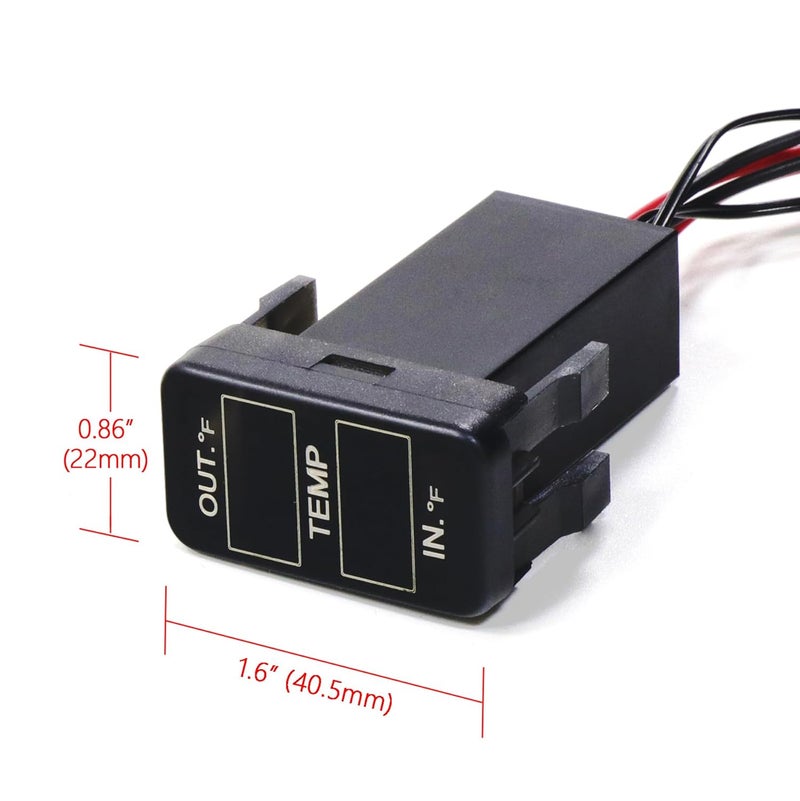 Timloon Car Internal and External Temperature Display with Dual Sensors for Toyota Models - Image 2