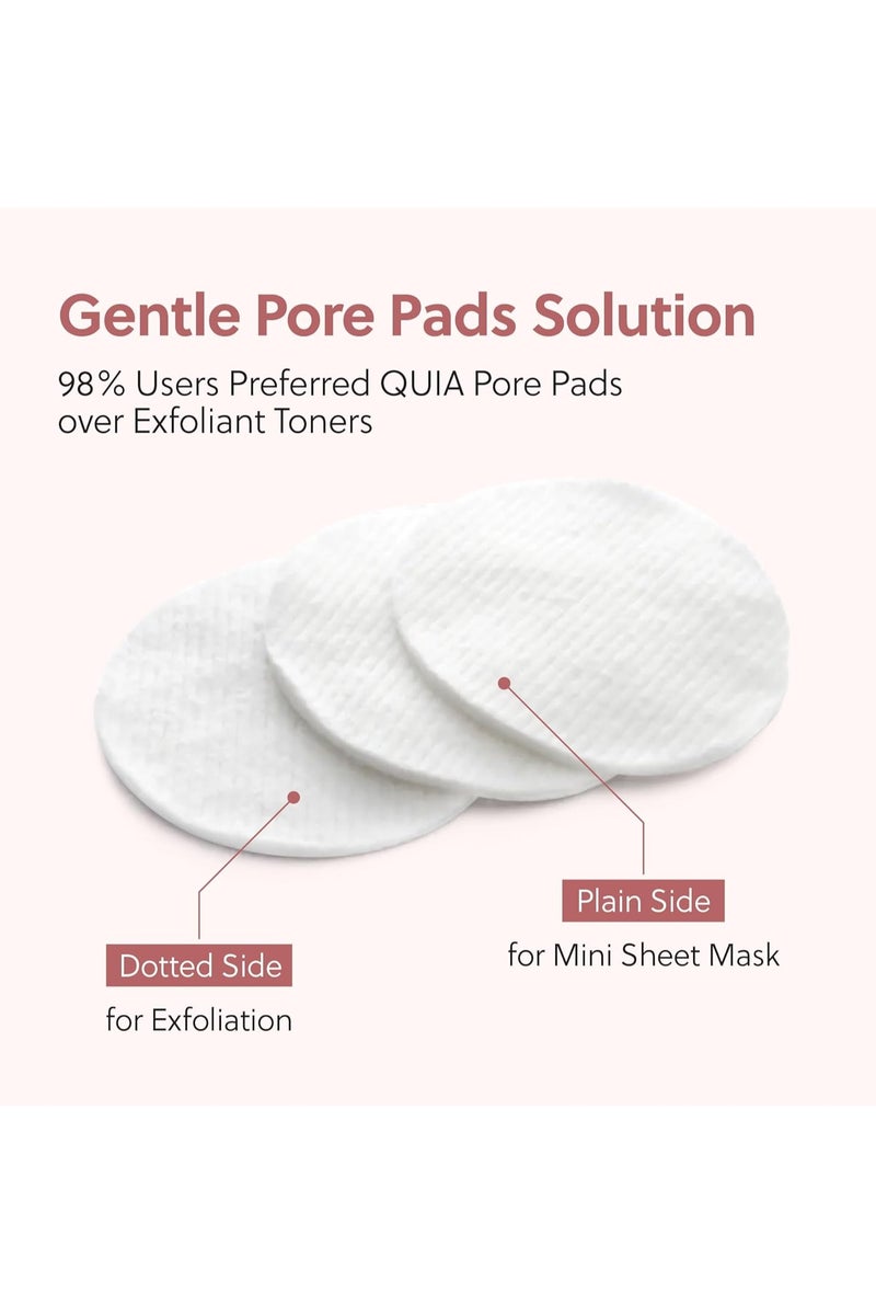 QUIA Beauty Zero Pore Pads – Deep Cleansing & Pore Minimizing – Reduces Excess Oil, Blackheads & Enlarged Pores – Gentle Exfoliation for Smooth, Clear Skin – Dermatologist Tested – 70 Pads - Image 3